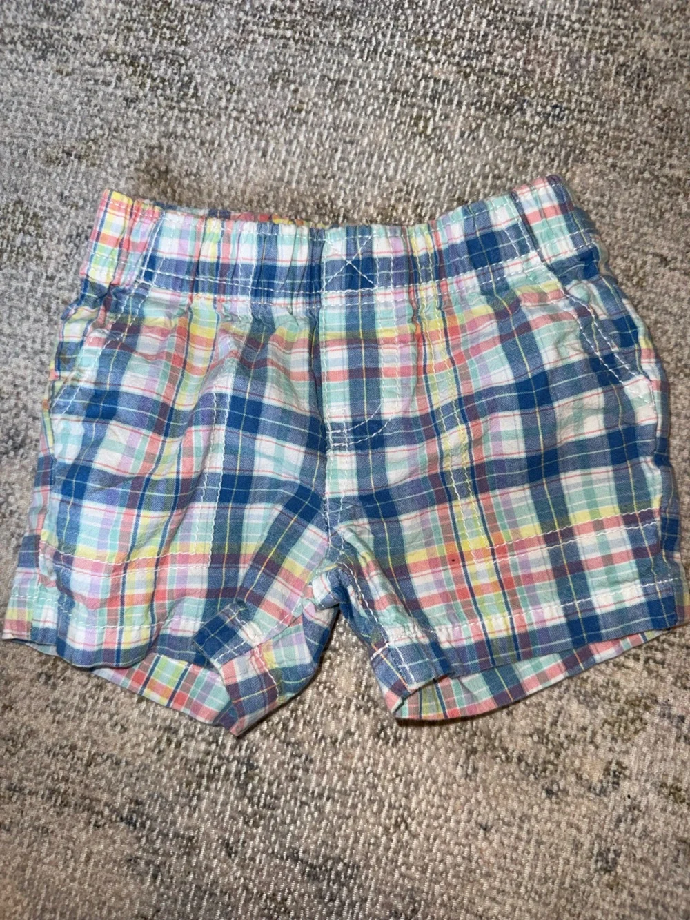 Carter's Pastel Plaid Cotton Shorts